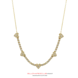 All of the VS diamonds are hand-set by a master diamond setter in the highest quality craftsmanship. This piece is made of solid gold. Our handcrafted Diamond Tennis Chain Necklace contain famous designs seen on various entertainers and celebrities around the world.