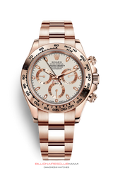 "Synonymous with excellence and reliability, Rolex watches are designed for everyday wear, and depending on the model, perfectly suited for a wide range of sports and other activities. Built to last, these timepieces are characterized by their distinctive and timeless aesthetics. The Oyster Perpetual Cosmograph Daytona is designed for those with a passion for driving and speed." Rolex